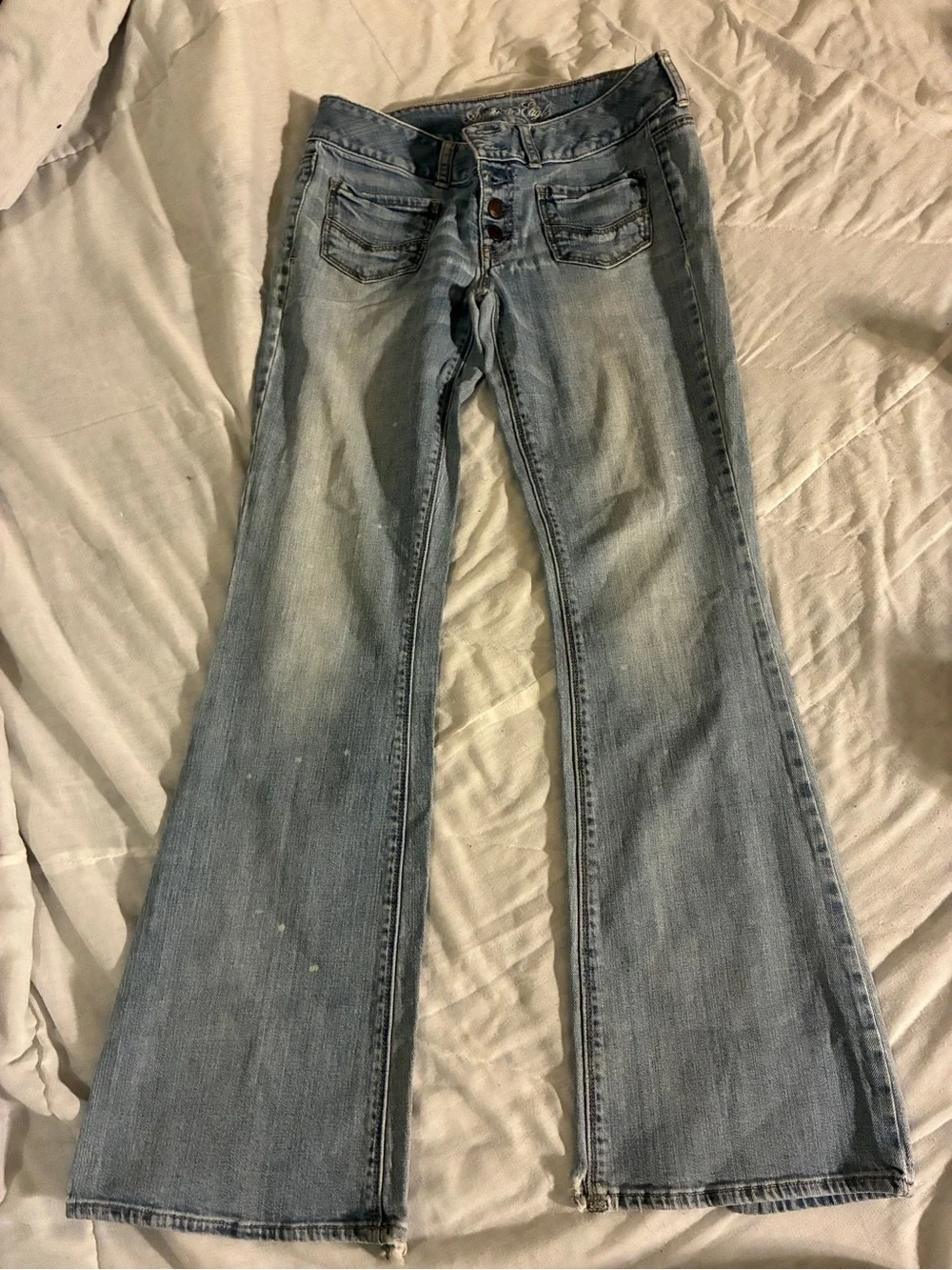 American Eagle Outfitters Light Blue Flare Jeans